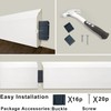 Wall Baseboard Molding Trim,8-Pack of 48 x 3.15 in, White
