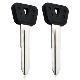 Numano (2 Pack For New Motorcycle Blank Uncut Key Key Blank Replacement compatible with Yamaha 2003-2016 YZF R1 Ignition Key Replacement 4BH-82511-09-00, 4BH825110900