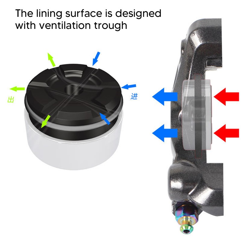 2pcs Bicycle Disc Brake Caliper Piston Titanium Alloy Mountain Road