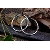 WINDALF Arion Large Creole Earrings Diameter 3.7 cm Silver Hoop