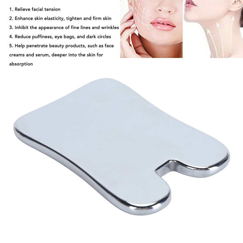 80x50x6mm Concave Shape Terahertz Gua Sha Facial Tool Guasha Board