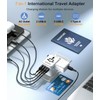 Universal Travel Adapter, RIOZIOZIOZ GaN III Worldwide Portable Adaptor with