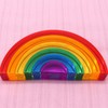 Nabeta Deco 6pcs Building Blocks Rainbow Crystal Acrylic Children Learning