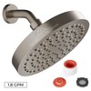 Heatsistence Rainfall Shower Head - 6" High Pressure, 1.8 GPM,