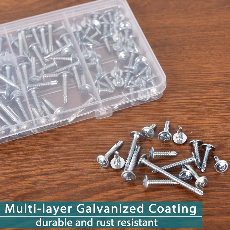 Self-Tapping Screws Assortment Kit - 140PCS Sheet Metal Screws for