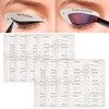 64pcs Winged Eyeliner Stamp,Eye Liner Stencil Kit,Eye Shadow Shield Protector