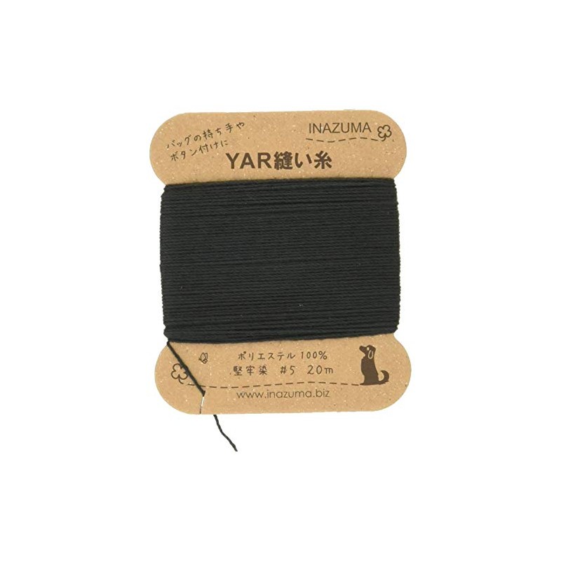 Inazuma YAR5-11 Sewing Thread, No. 5, 66.6 ft (20 m)