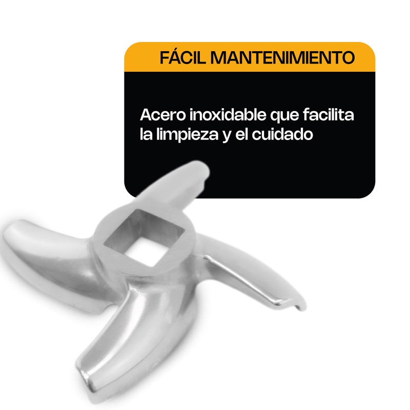 RHINO, Navaja para Molino de 22, Fabricada en Acero Inoxidable,