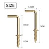 Metal Screw in Hooks, 100pcs 3/4 Inch Right Angle Screw