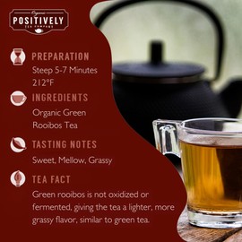 Organic Positively Tea Company, South African Green Rooibos Tea, Loose Leaf, 4 Ounce