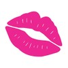 Kiss Mark Lips 5.75" Car Decal/Window Sticker - HOT Pink