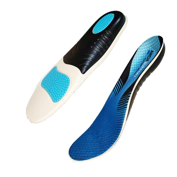 Fluffyease Arch Support Insoles - Breathable Orthotics for High Arches,