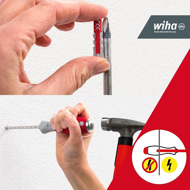 Wiha SoftFinish® Dowel Hole Bat Set of 5 I 6