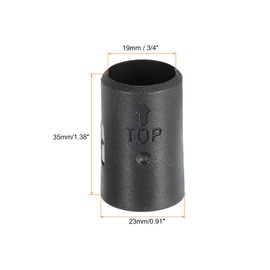 sourcing map Wire Shelf Clips, 24pcs 3/4 Inch(19mm) Wire Shelving Lock Clips, Plastic Shelving Sleeves Replacements for Wire Shelving System(12 Pairs)