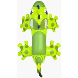 MSSOL Flotador Inflable de Dinosaurio para Niños, Montable Acuático, Juguete de Piscina, Verde Lima