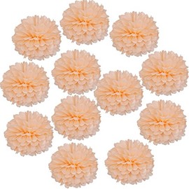 Landisun exclusivo de pompones papel de seda de flores para boda G birthda y de decoración navideña