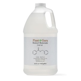 Benzyl Benzoate USP Grade Liquid Half Gallon 4.65 lbs. Bulk - Great for Fragrance/Aroma Compounds, Cosmetics, Hair & Scalp Products.