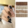 Black and White Lattice Houndstooth Pattern Nail Stickers Lattice Series