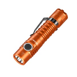 Wurkkos FC11C Nichia 519A LED Sturdy Flashlight with Charging, Buck Circuit, Max ouput 1200Lumens - Color: Orange, Color Temperature: 5000K