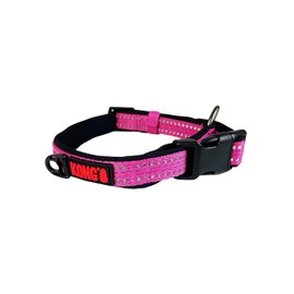 Collar Suave de Nylon Rosa Chico