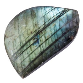 Nupuyai Irregular Polished Labradorite Crystal Stone Healing Pocket Worry Stone for Relieve Stress/Massage/Yoga Meditation Labradorite Decor for Home Office