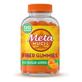 Suplemento De Fibra Metamucil Fiber Gummies Orange 120 Unidades