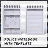 Teling 8 Packs Public Safety Police Field Interview Notebook Report
