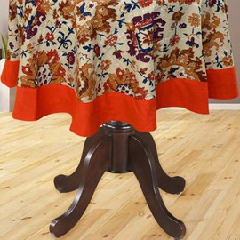 Bilberry Furnishing By Preeti Grover Printed Cotton Washable Round Table Cloth for 4 Seater Dining Table (Multicolour; 60 Inches), Perfect for Gifting and upgrading Your Home d?cor