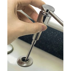 QWORK® Liquid Dispenser Kitchen Sink, Soap Dispenser for Kitchen Sink with 11 oz Soap Bottle, 304 Stainless Steel