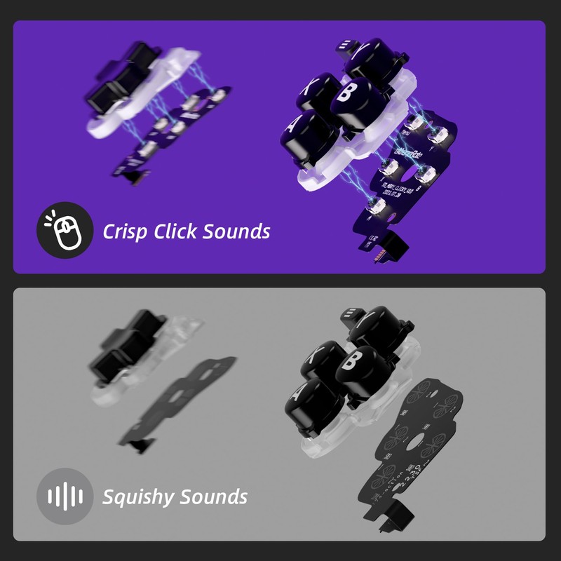 eXtremeRate Face Cookie Kit for Steam Deck Portable Game Consoles,