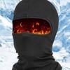 Viking Style Winter Windproof Ski and Motorcycle Balaclava Neck Warmer Camping Navy/One Size 2ea