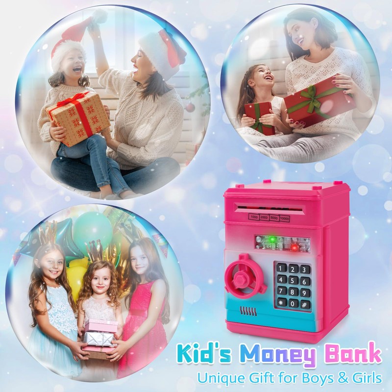 Highttoy Money Box Girls from 3 Years, Electronic Money Box