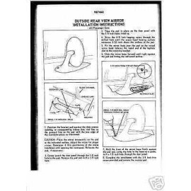 1966 1965 1964 1963 1962 1961 1960 1959 Studebaker Lark Mirrors Pair (2)