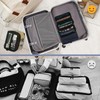 Surblue Travel Hanging Luggage Organizer Portable Suitcase Closet Organizer Multiple