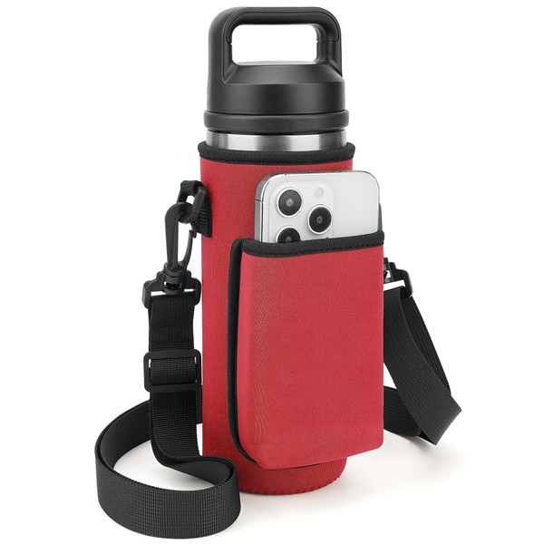 Linkidea Water Bottle Carrier with Strap Compatible with YETI Rambler