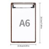 DONGLI 10 Pack Mini Clipboard A6,Clip Board with Low Profile