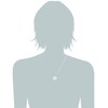Vinani AGW-S Women's Necklace with Pendant - Circle - Wavy