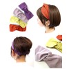 Hair Band Cross Design Mustard Solid Color Washable 100% Cotton
