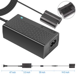 Kimaru EH-5b AC Power Adapter EP-5B DC Coupler EN-EL15 Dummy Battery Kit for Nikon D7500 D7200 D7000 D7100 Z6 Z7 D750 D780 D800 D600 Z5 D500 Z6II Z7II Z8 D810 D610 D800E D810A D850 1V1 Cameras.