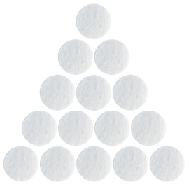 100 Pcs Microdermabrasion Cotton Filters Replacement 10 mm Dia Microdermabrasion Filters Facial Vacuum Filters Accesories Sponge Filter for Comedo Suction Microdermabrasion, White