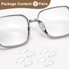 HARFINGTON 5 Pairs Eyeglass Nose Pads 3.2mm Thickness Silicone Adhesive