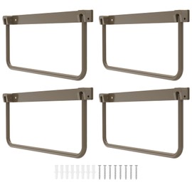 HGQiviut 4 Packs Foldable RV Shoe Rack, Aluminum Wall Mounted Shoe Organizer, Efficient Hanging Shoe Rack for Various Shoes, Shoe Holder and Storage Rack for RV Camper Travel Trailer