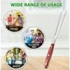UPKOCH BBQ Fork Stainless Steel Meat Fork Cook Forks Two