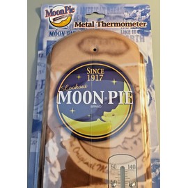 Country Side MOON PIE THERMOMETER NEW INDOOR/OUTDOOR METAL LARGE SIZE THERMOMETER
