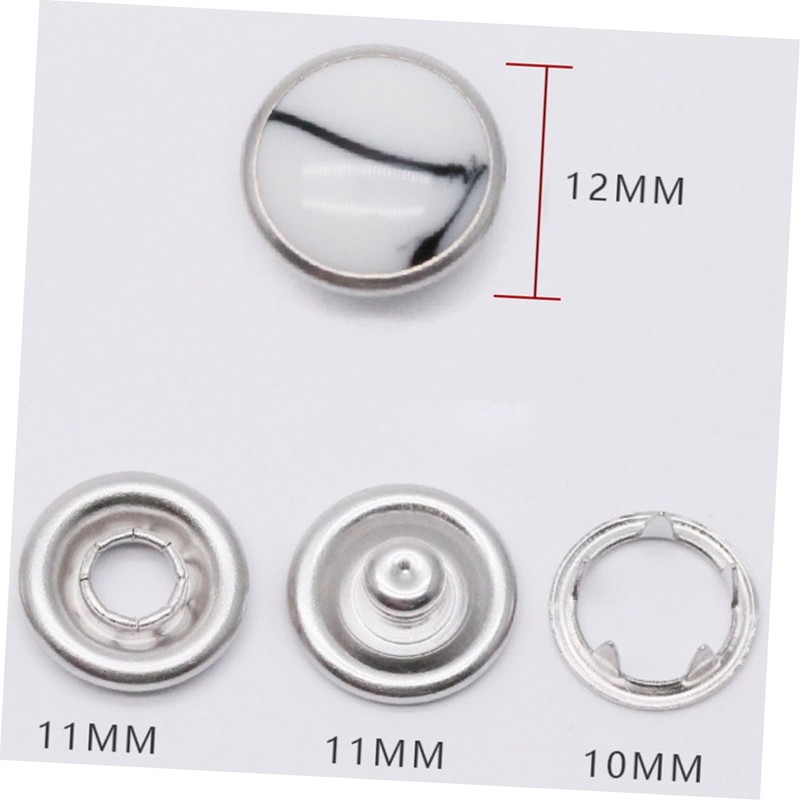 Hohopeti Snap Fastener 50pcs Clothing Accessories Buttons Snap in Buttons