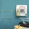 MyGift Modern Metal Wire Wall Mounted Vinyl Records Storage Racks,