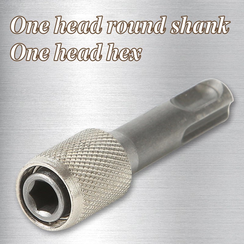2 Pcs SDS Bit Adapter Hex Socket Drill Holder Converter