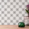 WallFlower Tile Stencil - Geometric Floral Pattern for Stenciling Floors