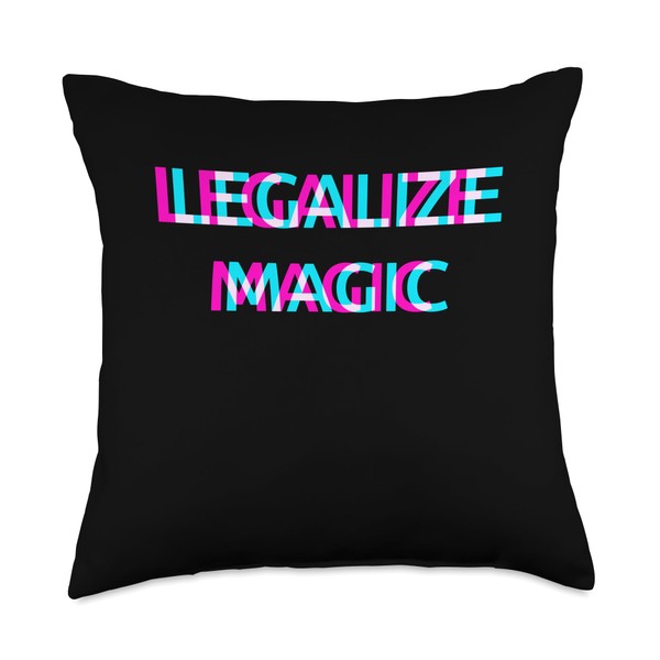Legalize Magic Mushrooms Psychedelic Shrooms Psilocybin Grow Throw Pillow