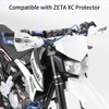 Zeta Drop Down Bend Aluminum Handguards for 7/8 Handlebars Titanium